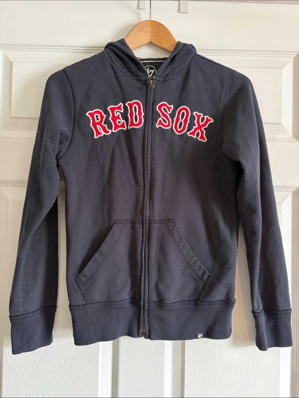 47 Womens Red Sox Navy Zip Hoodie Small